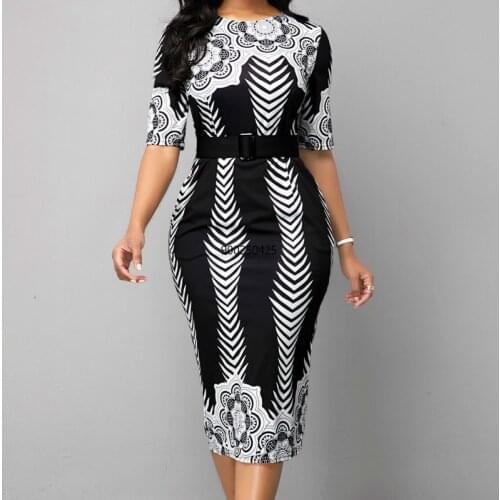 Print African Dresses for Women Dashiki 2020 New Africa Bodycon Dress Fashion Ankara Ladies Clothes Casual Sexy Dress Robe Party