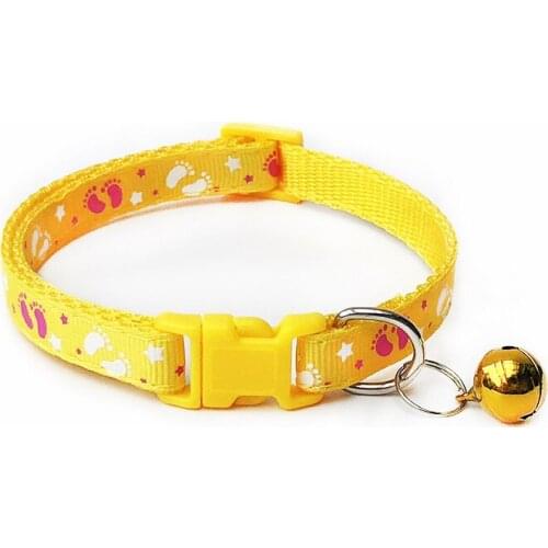 Adjustable 19 To 32 cm Nylon Collar Personalized Breakaway With Strap Bell Puppy Necklace For Pet Cat Safe Leash Accessories