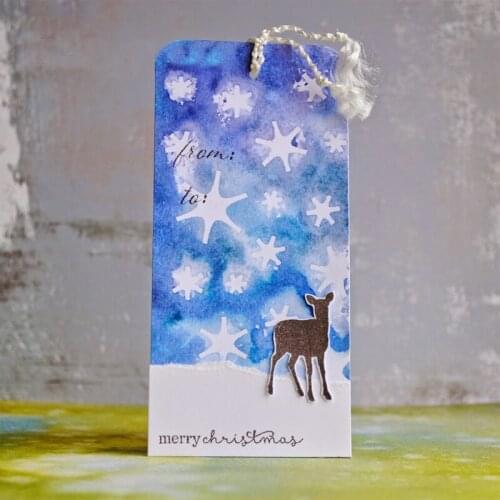 Christmas Snowflakes Background Plastic Stencil for Scrapbooking DIY Cards Making Crafts Decorative Embossing 6x6inch New 2019