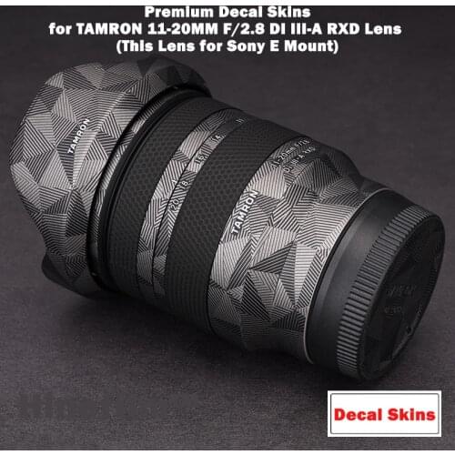 Premium Decal Skin Protective Film for TAMRON 11-20MM F/2.8 DI III-A RXD for Sony E Mount Anti-scratch Cover Film Vinyl Sticker