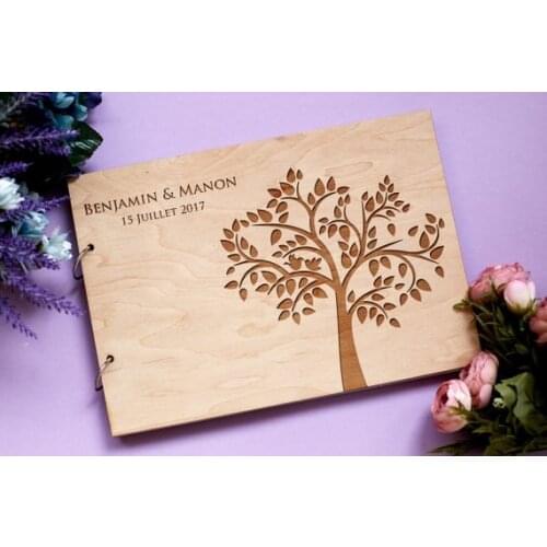 Unique Rustic Engrave Wedding Guest Book Alternative With Infinity Symbol,Forever Love Wood Personalized Wedding Guestbook Idea