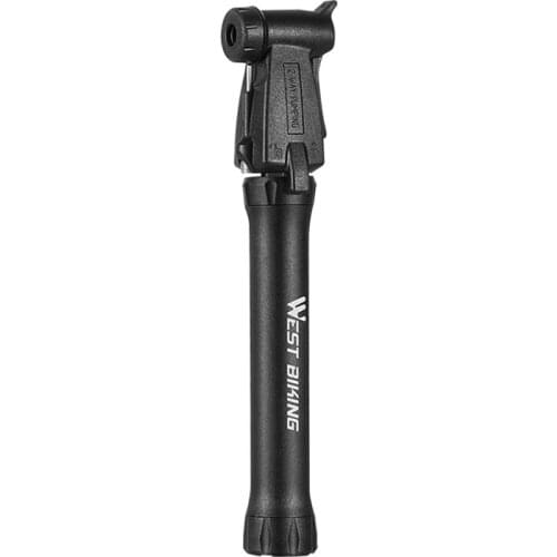 West Biking Bicycle Pump Mini Portable MTB Road Bike Pump Cycling Inflator Valve Hose Pumps Bicycle Accessories