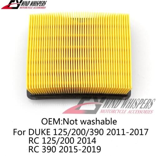 Motorcycle Air Filter Intake Cleaner For KTM DUKE 125 200 390 RC 125 200 390 RC125 RC200 RC390
