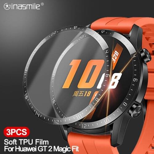 Curved Edge soft Protective film Cover For Huawei watch Fit GT 2 Pro 42mm 46mm GT 2e Honor Magic 2 Screen Protector (Not Glass)