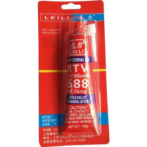 100g Strong Adhesive Glue High Temperature Sealant Waterproof RTV Red Fastening Glue For Car Motor Vehicle Gap Seal Repair Tools