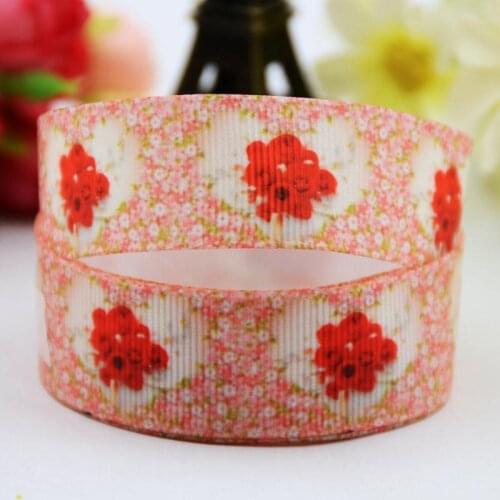 22mm 25mm 38mm 75mm Valentines Day Cartoon Character printed Grosgrain Ribbon party decoration 10 Yards X-00730