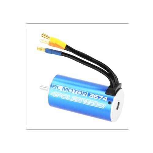 3674 4Poles 2250KV Brushless Motor for RC 1/8 Truck Car Boat