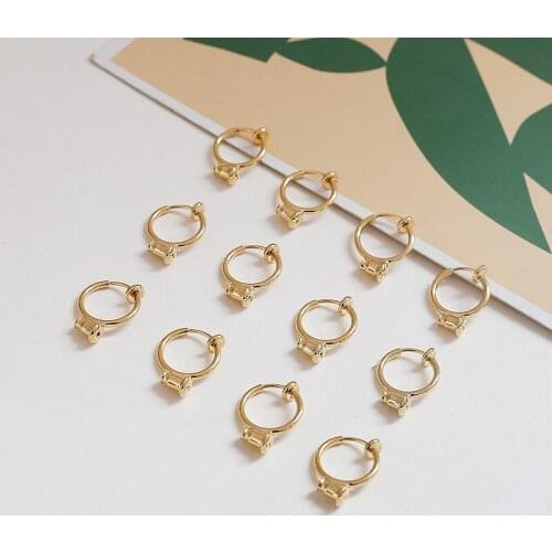 4pcs Color-preserving Clip On Earrings For Women Men spring earring pain-proof diy handmade jewelry accessories