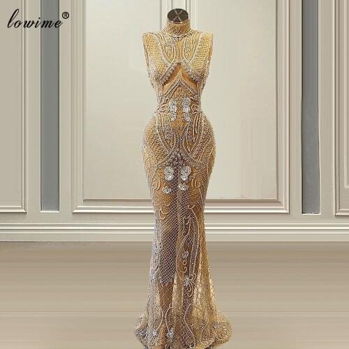 Abendkleider Plus Size Heavy Handmade Prom Dresses For Women 2021 Long Mermaid Vintage Evening Dresses Sleeveless Cocktail Dress