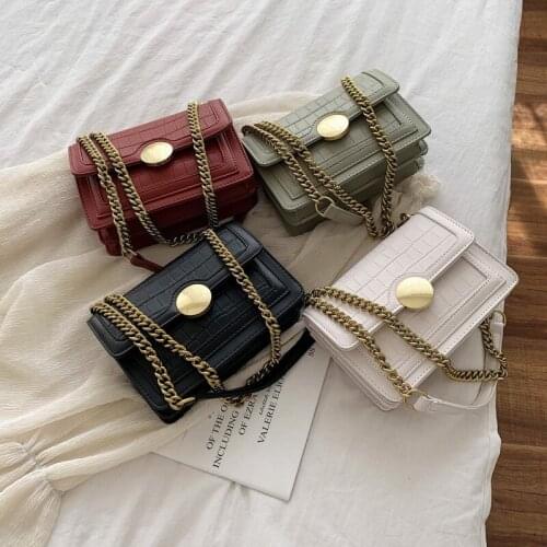 AIBODUO 2020 New Shoulder Bag Women Fashion Alligator Shoulder Bag Korean Style Versatile Leisure Shopping Small Square Bag