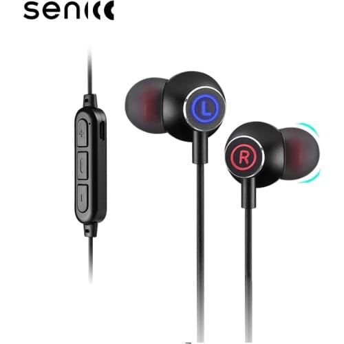 SENICC C2 Bluetooth 4.2 Wireless Headset In Ear Sports Bluetooth Earphone Handsfree Stereo Bass Earbuds For Phone Pad Smartwatch