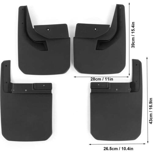 Mudflaps for Jeep Wrangler JL 2018 2019 2020 Mudguards Splash Guard Flap Fender Mud Flap Auto Accessories Front Rear 4pcs