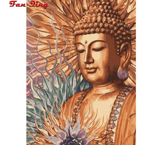 DIY Diamond Embroidery Buddha Religious 5D Diamond Painting Cross Stitch Mosaic Pattern Full Square/round Rhinestone Home Decor