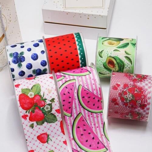 DIY Cartoon Fruit Printed Grosgrain Ribbon For Craft Supplies Sewing Accessories 5 Yards, Planar Resins Mold 10 Pieces. 51506
