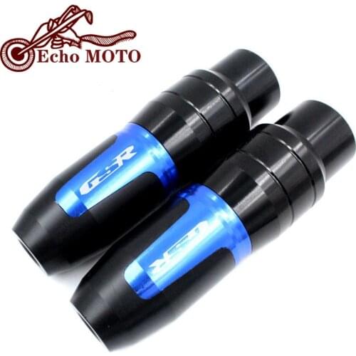 For SUZUKI GSR400 GSR600 GSR750 GSR 400 600 750 Motorcycle CNC Frame Crash Pads Exhaust Sliders Crash Protector With logo