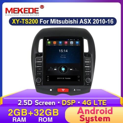 DSP 9.7"Tesla 1024*768 Car DVD GPS Navigation Player Deckless Car Stereo for Mitsubishi ASX 2010 2011-2016 Headunit RadiO