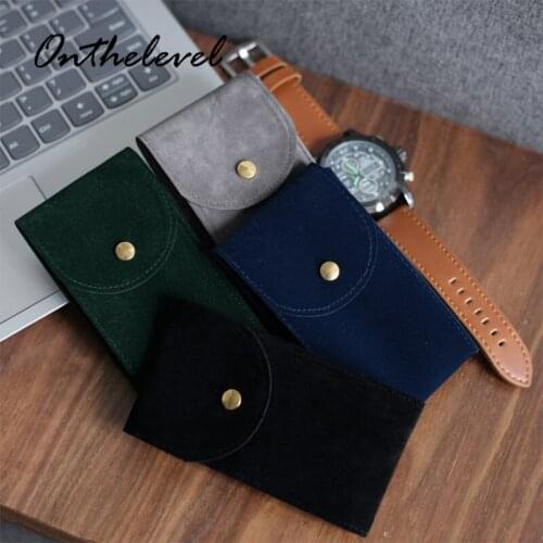 Flannelette Watch Storage Boxes Case Watch Box Collection Protective Black Blue Gray Green Watch Display Bag