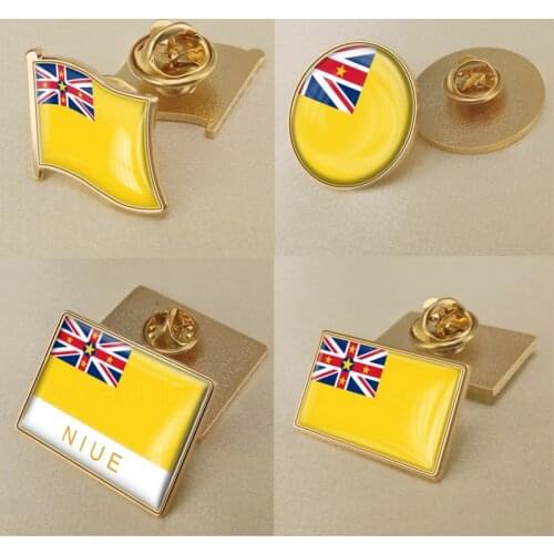 Coat of Arms of Niue/Niues Flag National Emblem Brooch/Badges/Lapel Pins