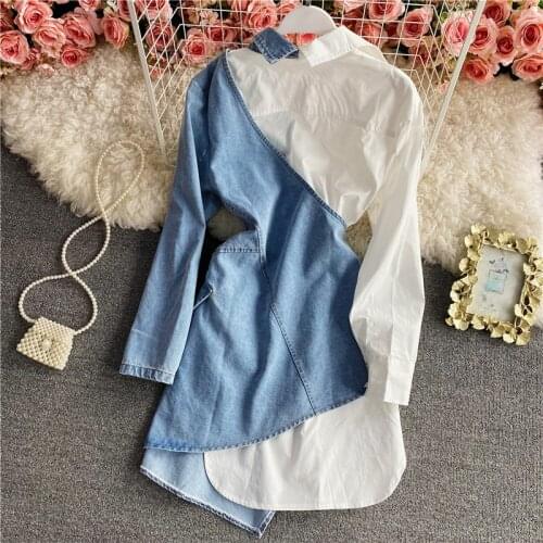 HIZILENT Fashion Denim Dresses