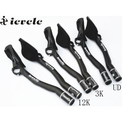 Ievele 3K UD 12K matte finish rest bar tt handlebar full carbon rest handlebar road bike TT bar bicycle parts 31.8mm 320g
