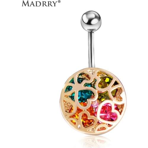 Fashion Korean Rhinestone Piercing Spiral Ring Belly Button Rings Women Body Jewelry Accessories Wholesale alargador de orelha