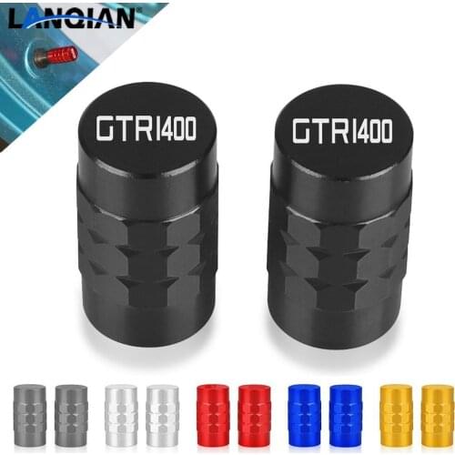 With Logo "GTR1400" For KAWASAKI GTR1400 Moto Accessorie Wheel Tire Valve stem caps Cover Air Aluminum Valve Caps Stem Cover