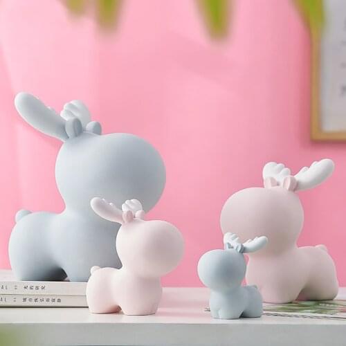 Nordic Deer Ppiggy Bank For Money Cartoon Cute Creative Coin Bank Money Box Piggy Bank Adorable Toys Gift Coins Saving Pot