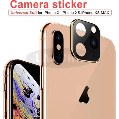 Mobile Phone Lens Modified Camera Sticker Cover Metal Protector For iPhone X Xs Max Second Change 11 Pro Max 11pro Lens Sticker