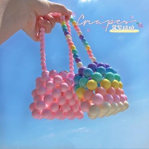 Fashionable and versatile Beaded woven bag childrens Handmade Bag Girls Mini Bag cute handbag diagonal bag