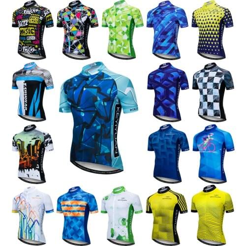 2021 KEYIYUAN Men Summer Short Sleeve Cycling Clothing MTB Bike Jersey Shirt Tops Maillot Velo Camiseta De Ciclismo Masculino