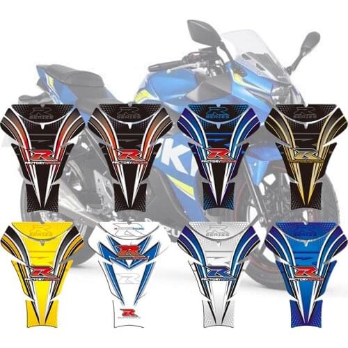 Motorcycle Tank Sticker Decals 3D Tank Pad Fishbone Protective Decals For Suzuki GSXR 600 750 1000