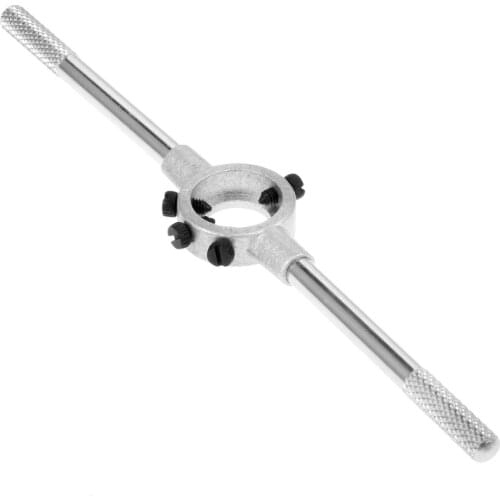 New 20mm Die Wrench Steel Circular Die Handle Hand Tools for M4.5-M6 Dies Threading Tools Metal Workpiece Thread Maker 1pc