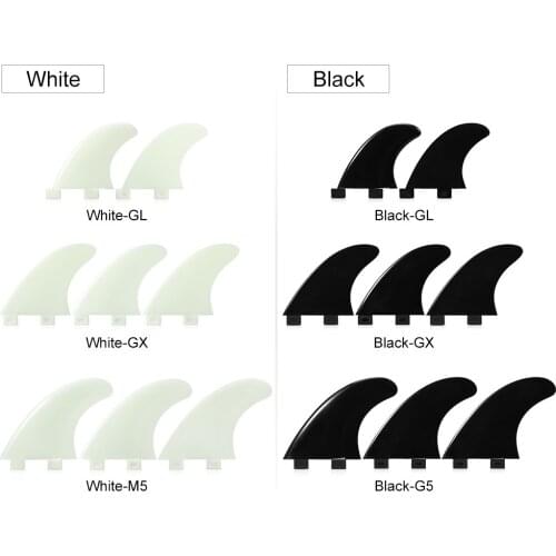 Gl/Gx/M5/G5 Surf Water Wave Fin Sup Accessory Surfboard Fin Thrusters Tir Fins Stand Up Paddle Board Nylon Surf Fins