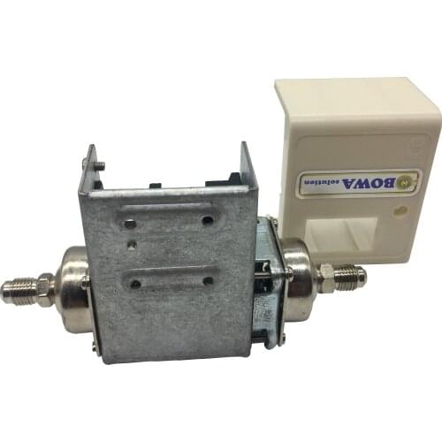 Adjustable micro differential pressure switch is installed between water inlet and outlet of plate heat exchanger to avoid block