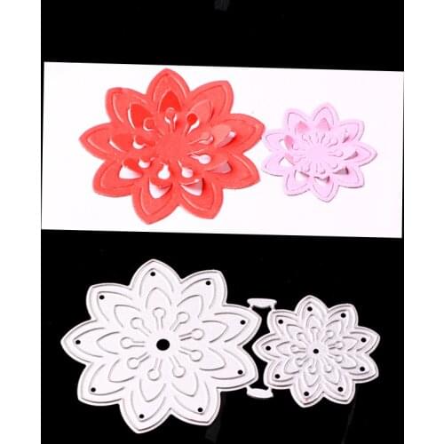 SCD1017 Flower Metal Cutting Dies For Scrapbooking Stencils DIY Album Cards Decoration Embossing Folder Die Cuts Tools New