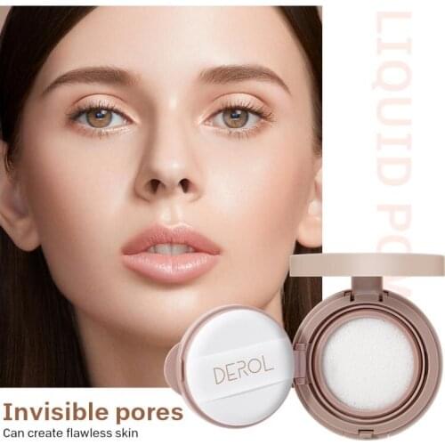 Silky Light Powder Compact Pressed Powder Delicate Invisible Pores Brighten Moisturize Oil Control Natural Makeup TSLM1