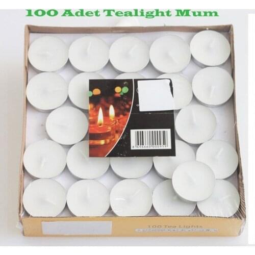 İkigünde Tealight Candle White 100 candles and scents свечи и ароматы velas y aromas