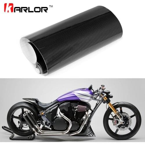 20x152cm High Glossy 5D Carbon Fiber Vinyl Film Auto Motorcycle Waterproof DIY Moto Decal Sticker Motocross Accessories