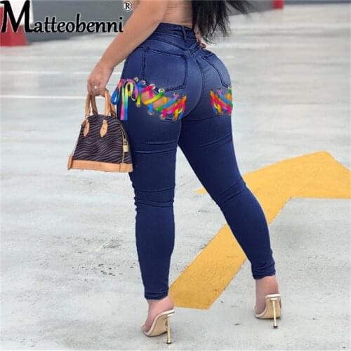 Women New Solid Hollow Out Jeans Fashion Sexy Nightclub Wear Plus Size High Waist Lace-Up Skinny Light Washed Denim Pencil Pants