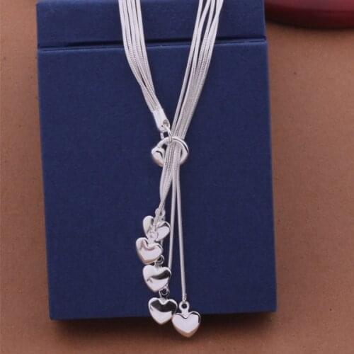 AN438 Hot sterling Necklace fashion jewelry pendant /asgajjna axkajora silver color