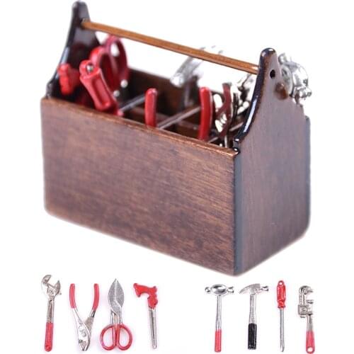 1:12 Dollhouse Miniature Accessories Mini Repair Tools Simulation Garden Tool Model DIY Furniture Toys Doll House Decoration