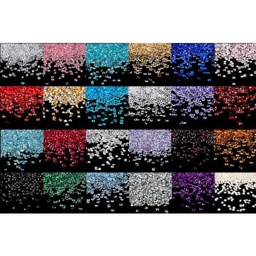 1000 pcs / lot 24 Colors in stock ( 24g )4.5mm 1/3 Carat Acrylic Crystal Diamond Table ScatterConfetti Wedding Party Decoration