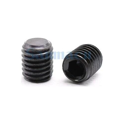 20pcs M8 Socket Set Grub Screws Cup Point Black Alloy Steel