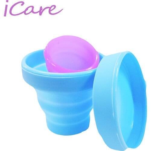 30PC Soft Protable Solid Color Water Silicone Cups Retractable Tumblerful Folding Gargle Cup For Outdoor Travel Drinkware Tool