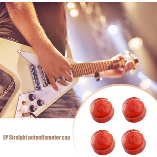 4pcs Electric Guitar Potentiometer Cap Guitar Volume Tone Knob Button for EPI LP Musical Intrument Accessaries Supplies
