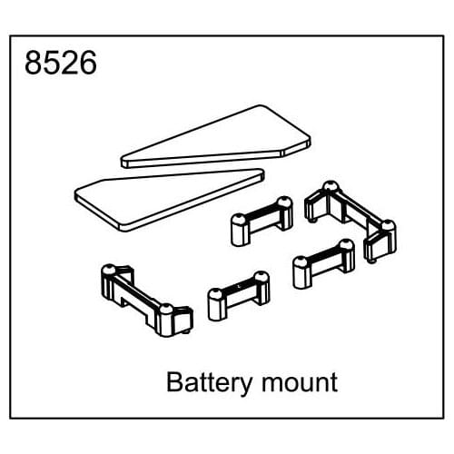 ZD racing EX07 accessories super sports car 1/7 original accessories 8526 battery holder