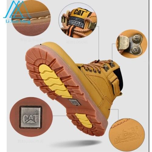 CAT2020 Latest High-quality Leather Big Head Tooling Shoes Couple Outdoor Leisure Hiking Shoes 34-46 Size Warm And Non-slip