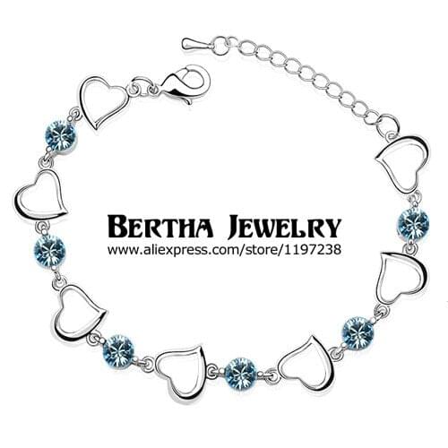 European Style Brand Arm Bracelet Pulseras For Women Feminina Crystals from Swarovski Cristal Bijoux Fine Charm Jewelry