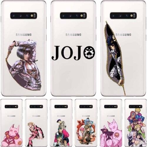 JOJO’S BIZARRE ADVENTURE OVER HEAVEN JoJo Anime TPU Case Capa Do Telefone para o Samsung Glaxy S 6 7 8 9 10 Plus Note 8 9 10