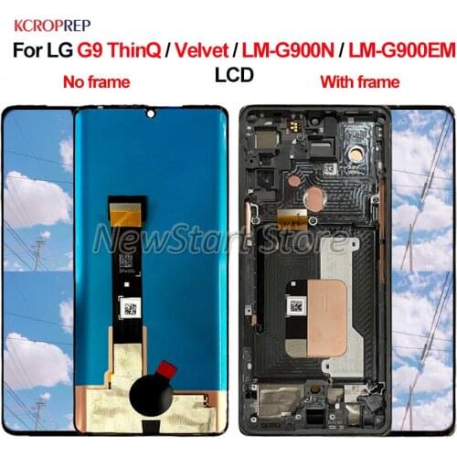 For LG Velvet G9 ThinQ LCD Display Touch Screen Digitizer Assembly For LG LM-G900N LM-G900EM lcd Replacement Accessory 100% Test